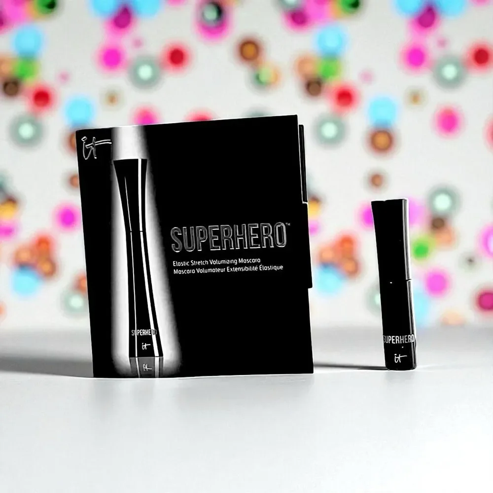 IT COSMETICS Superhero Elastic Stretch Volumizing Mascara 0.1 Oz NWOB & Carded